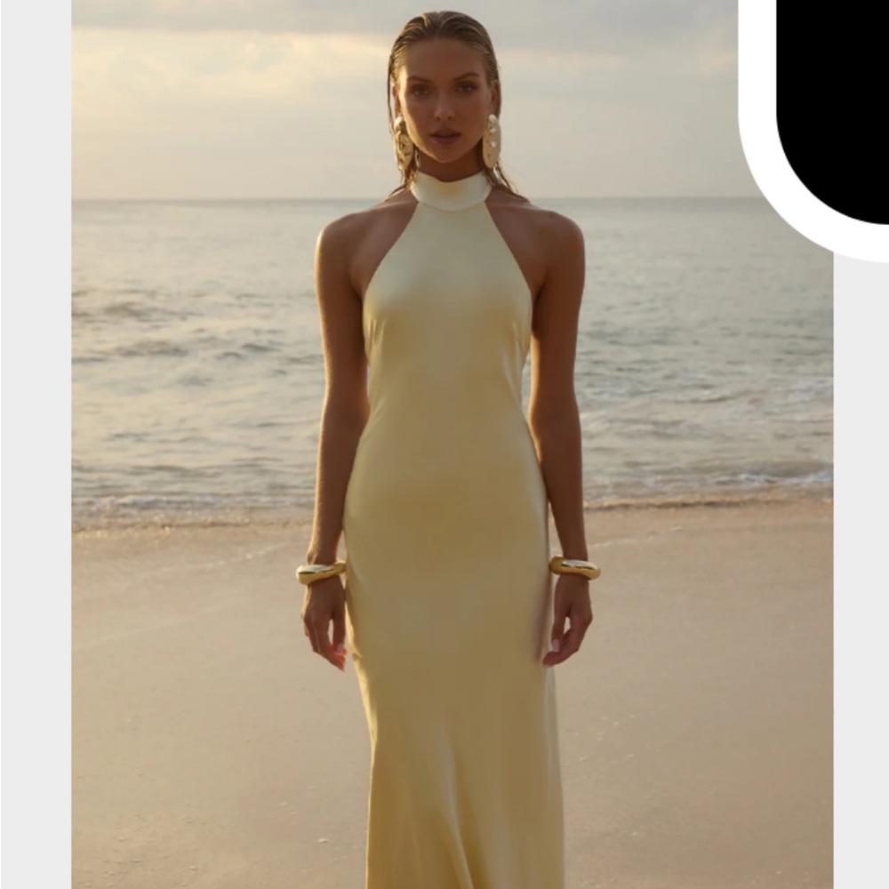 BRIGITTE MAXI DRESS - LEMON